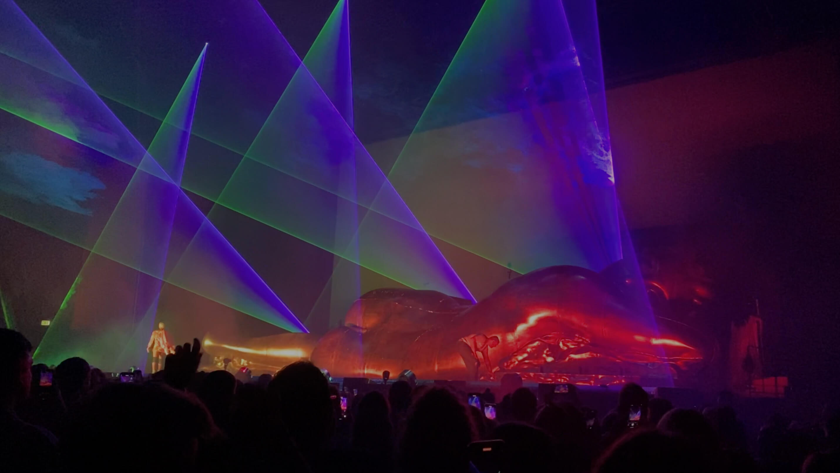 Sceneshow fra Sam Smith koncert